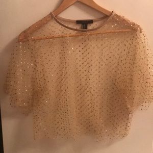 Sparkly see through dazzled top